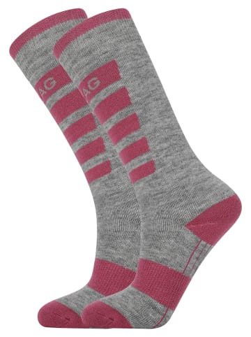 Zigzag Skisocken Znow in 4368 Red Violet