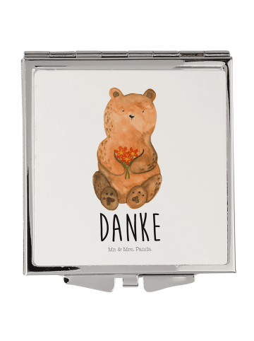 Mr. & Mrs. Panda Mini Spiegel Bär Dankbar mit Spruch in Weiß