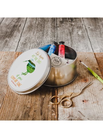 Mr. & Mrs. Panda Kaffeedose Kiwi Neuseeland mit Spruch in Bunt