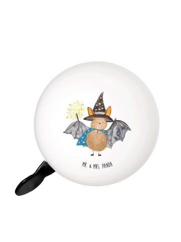 Mr. & Mrs. Panda Fahrrad-Glocke Fledermaus Zauberer ohne Spruch in Weiß