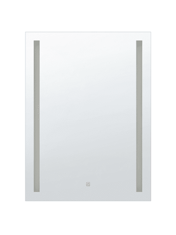 Beliani Badezimmerspiegel MARTINET in Silber - (W) 70 x (H) 90 x (L) 4 cm