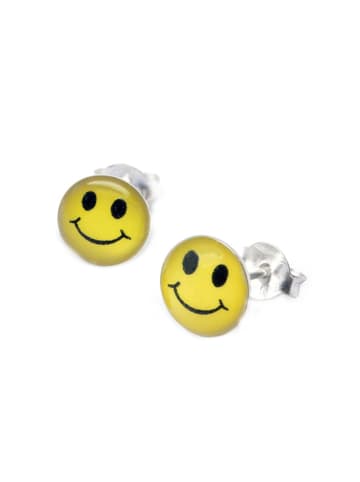 schmuck23 Silber-Ohrringe Smily 0,7 cm x 0,8 cm