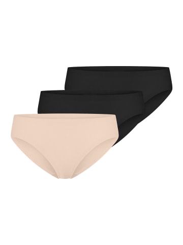 Schiesser Panty Invisible Light in Schwarz / beige