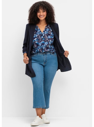sheego 7/8-Jeans in blue denim