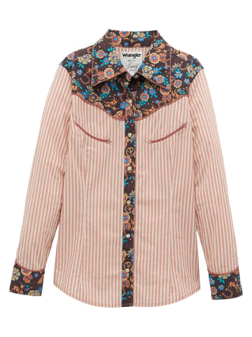 Wrangler Langarmhemd Prarie Print in Pink