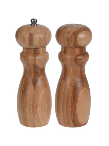 Excellent Houseware Pfeffer- und Salzmühle in braun