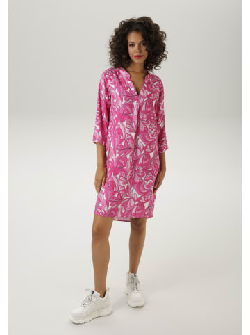 Aniston CASUAL Sommerkleid in pink-weiß-rosa-rose