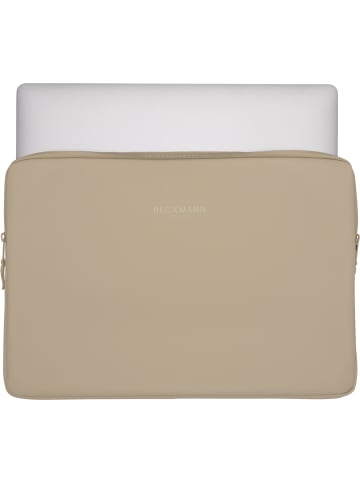 BECKMANN Laptophülle Street Sleeve L Beige in beige