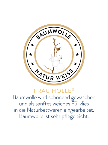 Frau Holle  Premium Matratzenauflagen - 100% Baumwolle (BIO) in Naturweiß