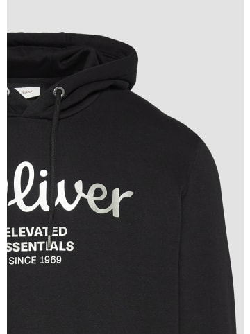s.Oliver Sweatshirt langarm in Schwarz