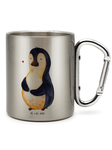 Mr. & Mrs. Panda Tasse Pinguin Diät ohne Spruch in Silber