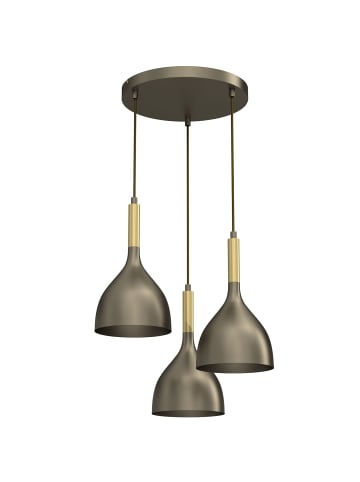 Licht-Erlebnisse Pendelleuchte (B)42 x (L)42 x (T)110 cm in Titanium Gold Glänzendes Gold