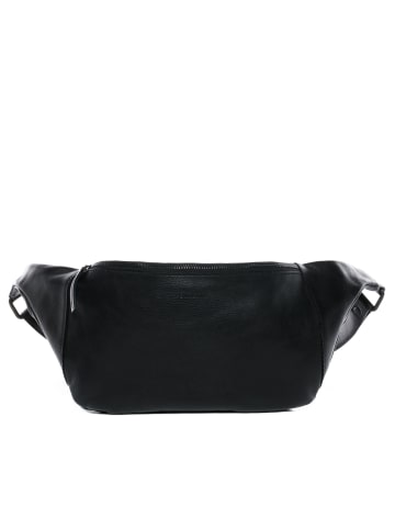 FEYNSINN Leder-Bauchtasche echt Leder Hip Bag groß | Ledertasche schwarz MILLA in schwarz