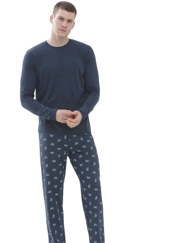 Mey Pyjama kurz für Herren in blau