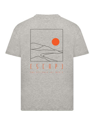 F4NT4STIC T-Shirt Escape Discover the World Landscape in grau meliert
