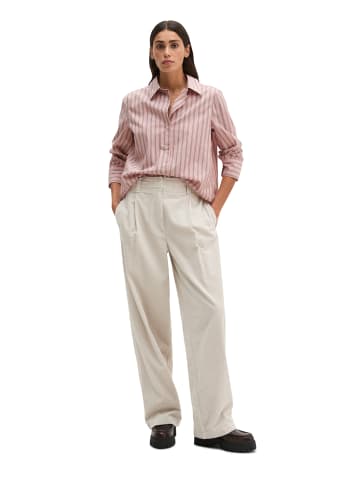 Marc O'Polo Streifen-Bluse regular in Medium Pink