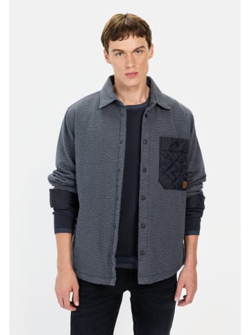 Camel Active Overshirt aus reiner Baumwolle in Nachtblau