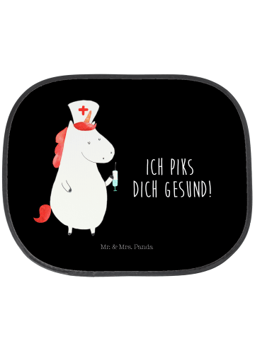 Mr. & Mrs. Panda Sonnenschutz Auto Einhorn Krankenschwester mit ... in Schwarz