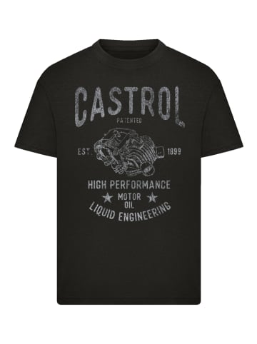 F4NT4STIC T-Shirt Castrol Retro Engine in schwarz