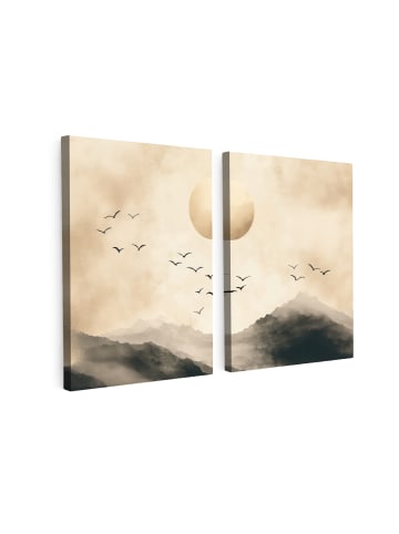 OnlyWow Leinwandbild 2er Set