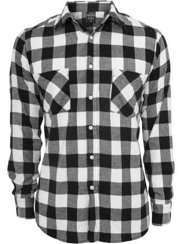 Urban Classics Flanell-Hemden in blk/wht