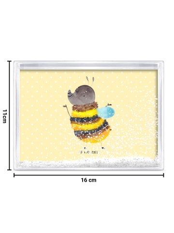 Mr. & Mrs. Panda Bilderrahmen Hummel flauschig ohne Spruch in Gelb Pastell