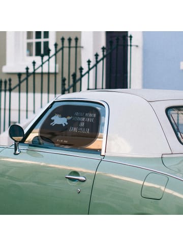Mr. & Mrs. Panda Sonnenschutz Auto Einhorn Happy mit Spruch in Schwarz