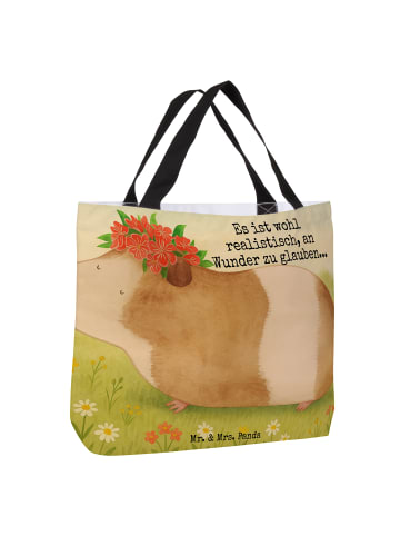 Mr. & Mrs. Panda Shopper Meerschweinchen Weisheit Design mit Spruch in Weiß