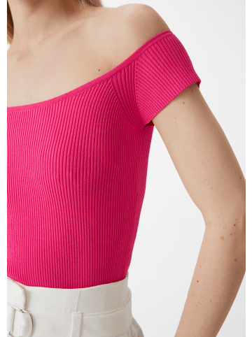 comma Strickpullover kurzarm in Pink