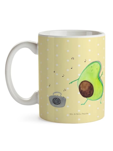 Mr. & Mrs. Panda Keramiktasse Avocado Tanzen ohne Spruch in Gelb Pastell