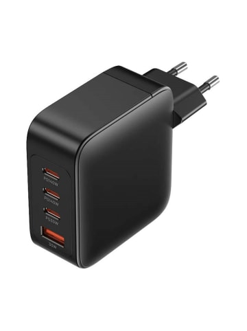 Vention Wandladegerät 140W/140W/30W/18W,3x USB-C, 1x USB-A in Schwarz