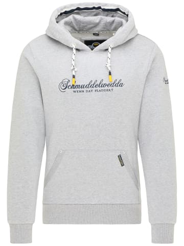 Schmuddelwedda Hoodie in Hellgrau Melange