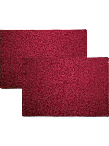 Erwin Müller Jacquard Tischset 2er-Pack Hamm in rubin