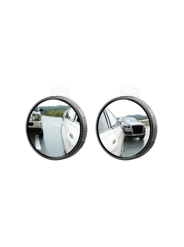 XO XO CZ005 2Stk. Blinderspot Rückspiegel zwei kleine Spiegel 55mm Grau in Grau