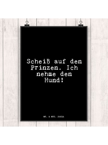 Mr. & Mrs. Panda Wandbild Problem auf den Prinzen.... mit Spruch in Schwarz