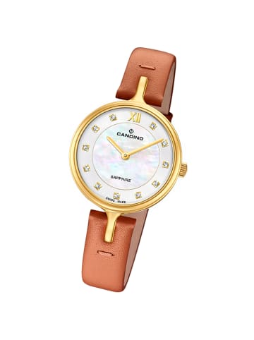 Candino Analog-Armbanduhr Candino Elegance braun klein (ca. 30mm)