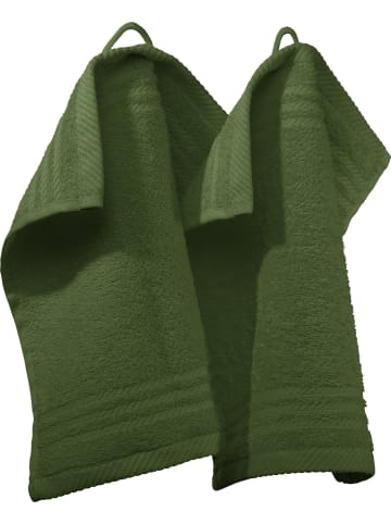 REDBEST Frottier Seiftuch 2er-Pack New York in dunkelgrün