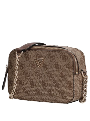 Guess Noelle II Crossbody - Umhängetasche 20 cm (dark taupe logo) in latte logo/brown
