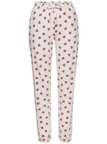 VIVANCE DREAMS Pyjama in rosa-gemustert