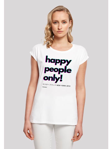 F4NT4STIC T-Shirt Happy people only New York in weiß