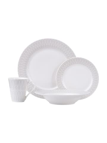 Maxwell & Williams 16er Set Dinner-Set Zenith in grau