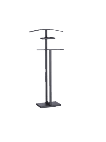 relaxdays Stummer Diener in Schwarz - (B)52,5 x (H)112 x (T)20 cm