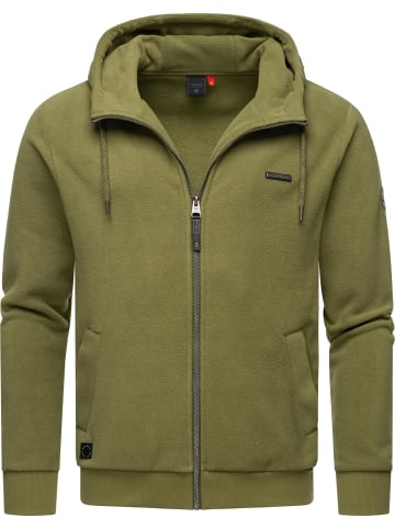 ragwear Kapuzensweatjacke Natte Zip Fleece in Olive