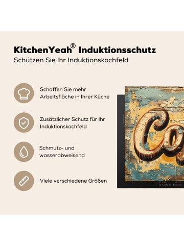 KitchenYeah Herdabdeckplatte Coffee