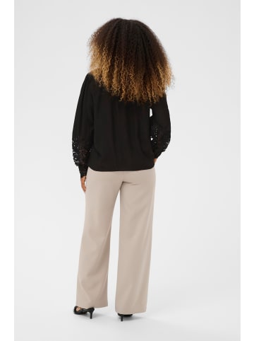 Cream Langarm-Bluse CRTina Relaxed fit in Pitch Black