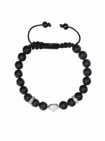 GT COLLECTION Armband Leopard Head in black/silver