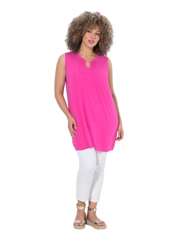 Ulla Popken Strick-Top in kräftiges pink