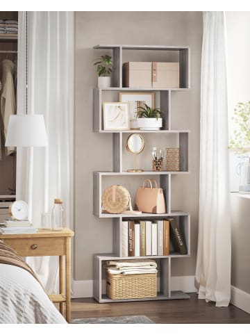 VASAGLE 2er Set: Bücherregal in Greige - (B)70 x (H)191.6 x (T)24 cm