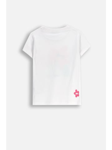 MOKIDA Baumwoll-T-Shirt mit kurzen Ärmeln in weiß