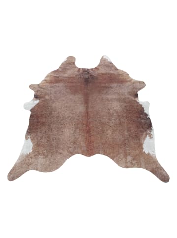 KADIMA DESIGN Teppich Waschbar Flachgewebe Kuhfell-Imitat Polyester Wohnzimmer